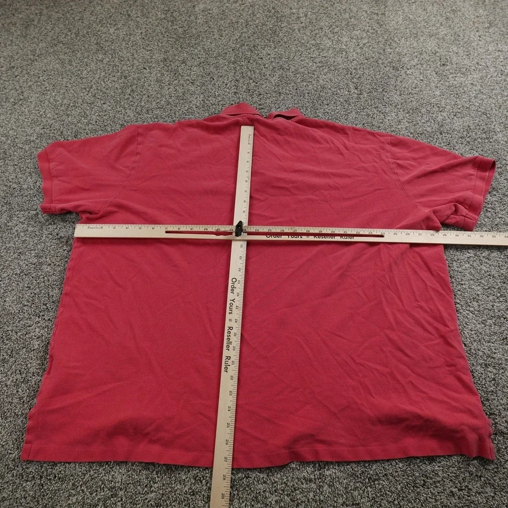 Ralph Lauren Polo Shirt Mens‎ 3XB Red Pique Pony Logo Golf Short Sleeve Preppy
